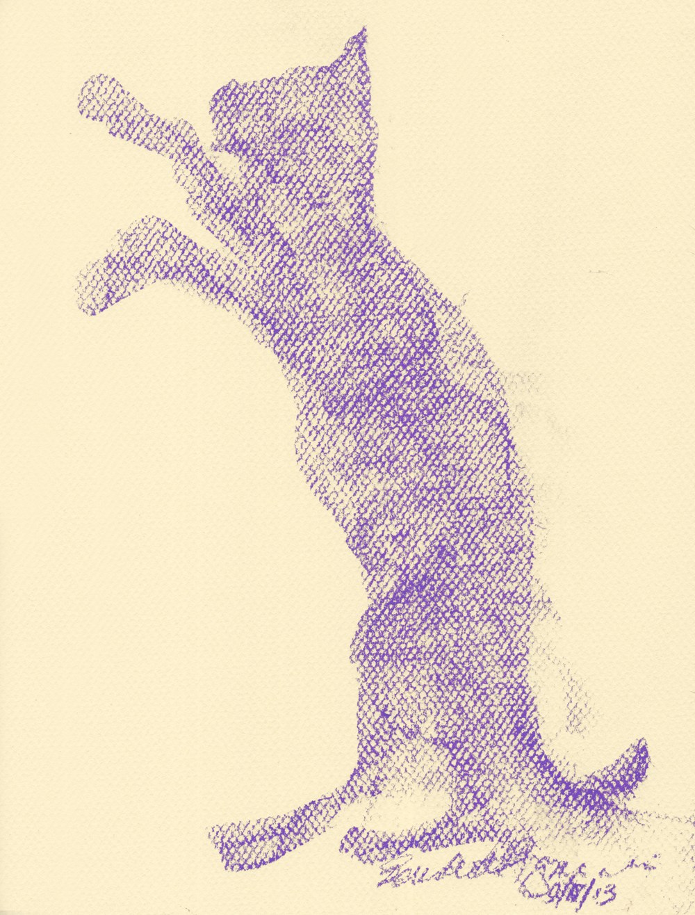 1000x1316 Daily Sketch Reaching Abstract Cat ~ The Creative Cat - Abstract Cat Sketch