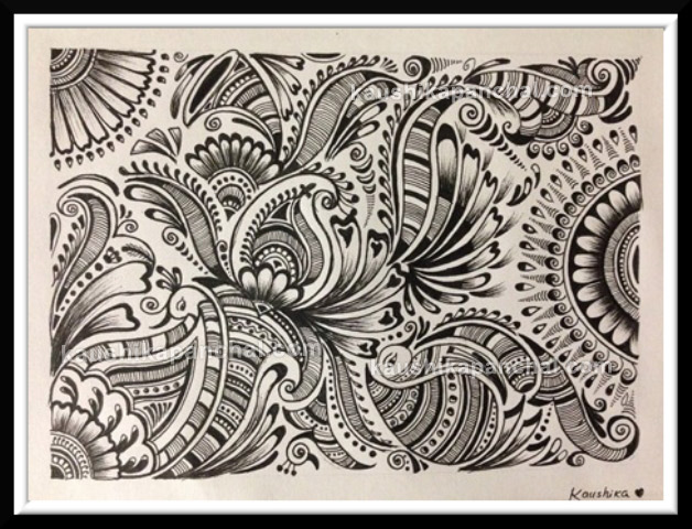 628x480 Ink Pen Sketch Kpweb - Abstract Design Sketch