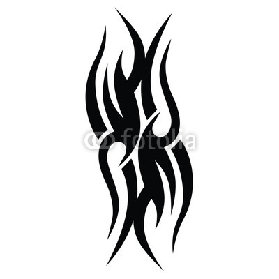 400x400 Vector Tribal Art Tattoo Design Sketch. Sleeve Art Abstract - Abstract Design Sketch