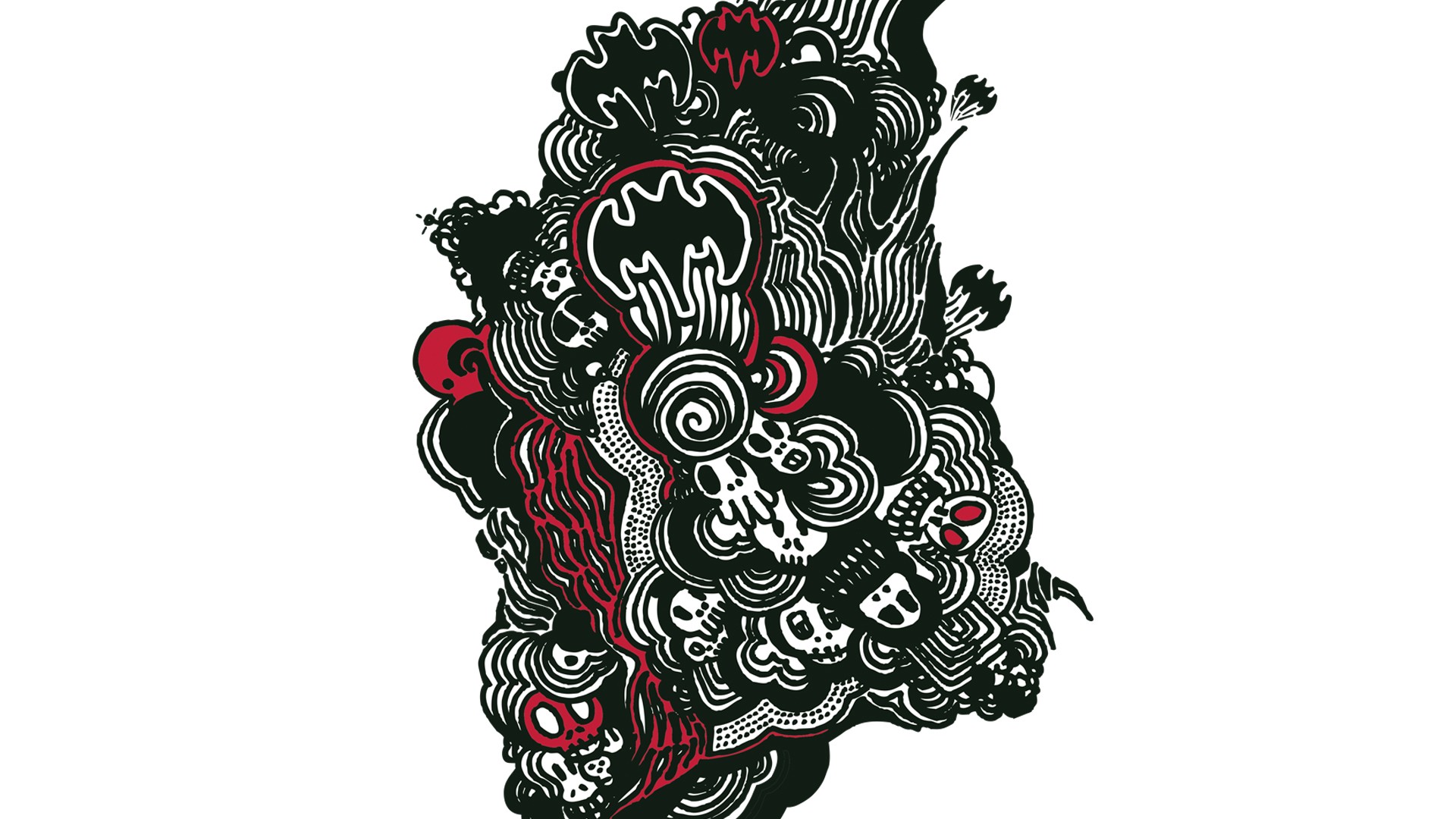 1920x1080 Wallpaper Drawing, Illustration, Abstract, Cartoon, Pattern - Abstract Design Sketch