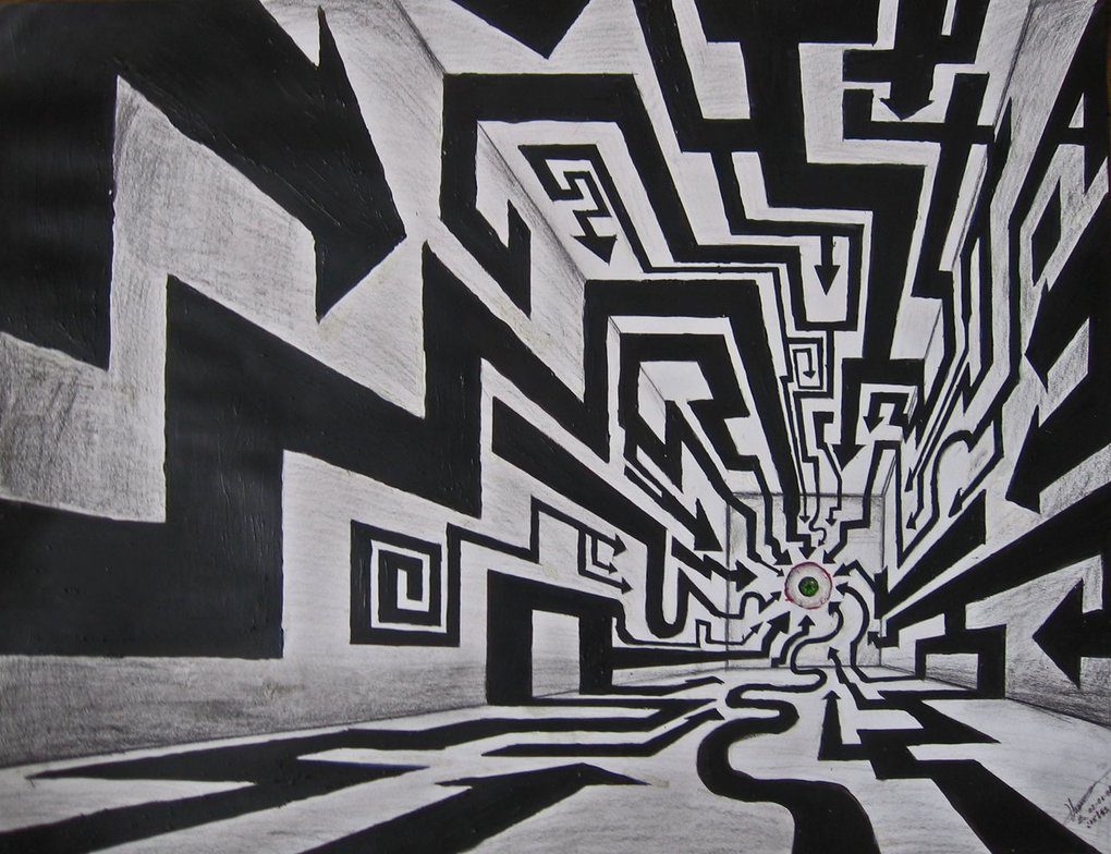 1020x784 Eye Catching Abstract Sketches - Abstract Eye Sketch