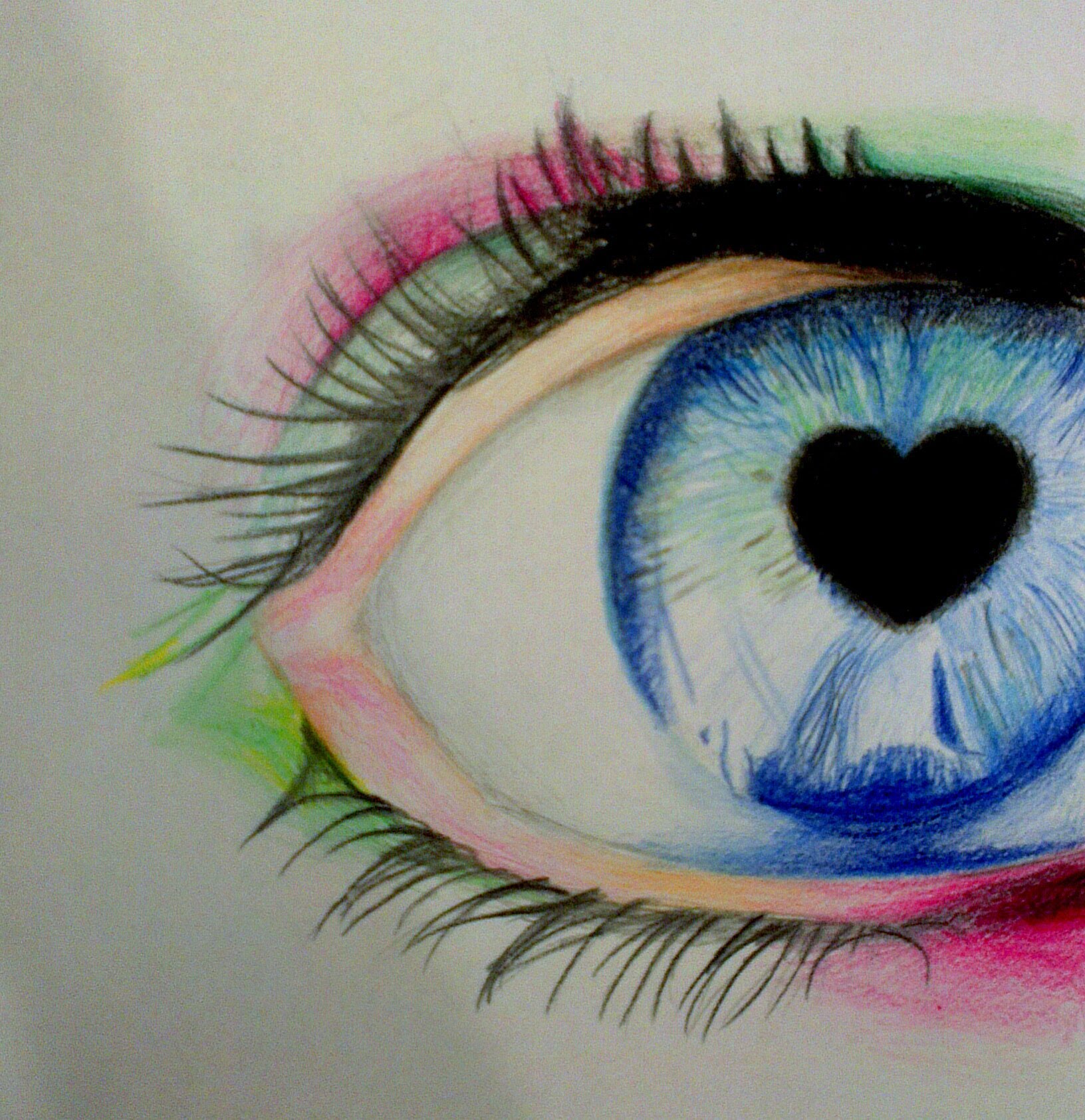 Abstract Eye Sketch at PaintingValley.com | Explore collection of ...