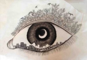 300x210 Abstract Sketches - Abstract Eye Sketch