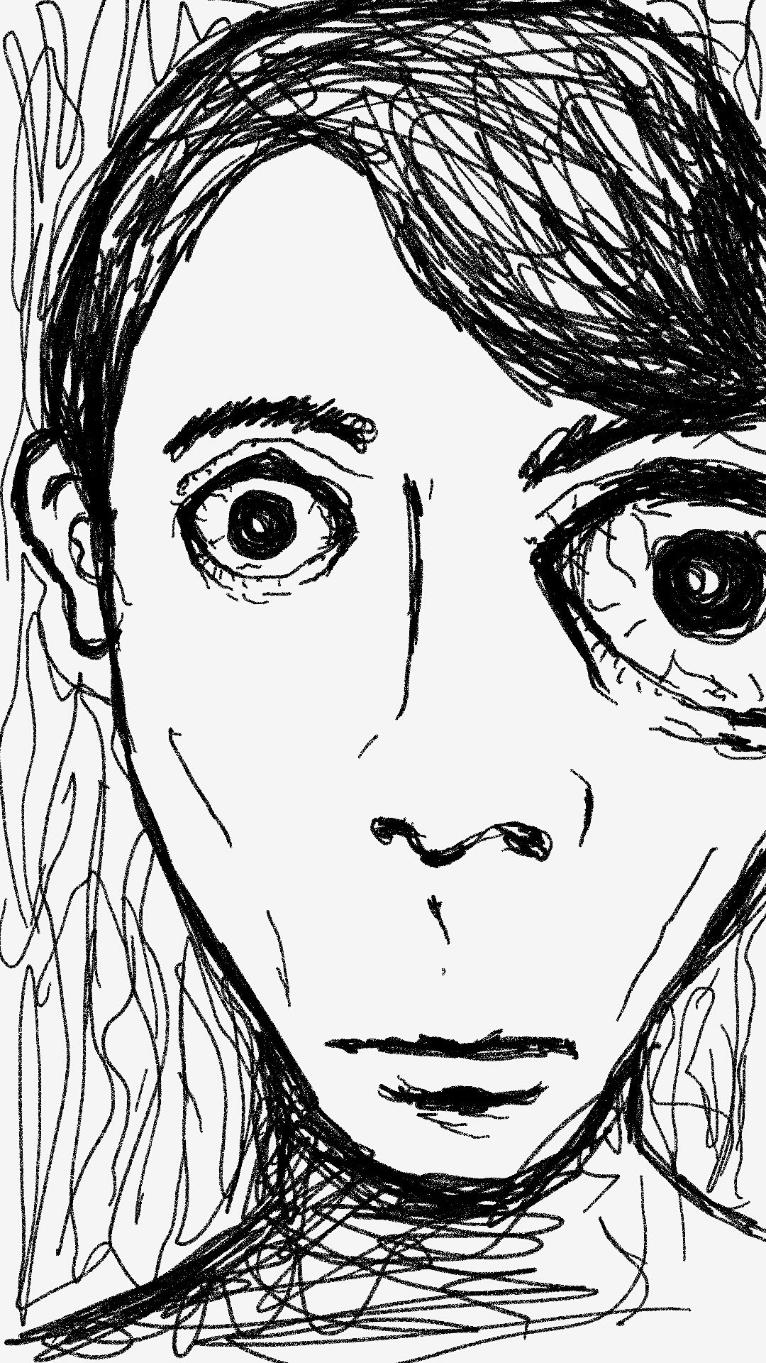 1080x1920 Abstract Face High Quality Drawing Drawing Skill - Abstract Face Sketch