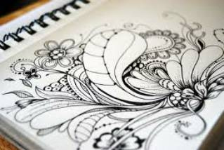 319x214 Abstract Flower Design Sketch This Is Actually Not My - Abstract Flower Sketch