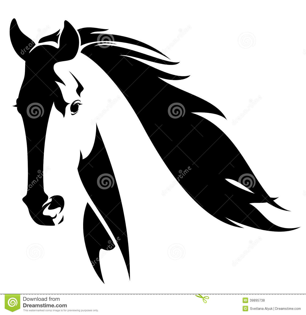 1300x1339 Abstract Horse Head Clipart - Abstract Horse Sketch