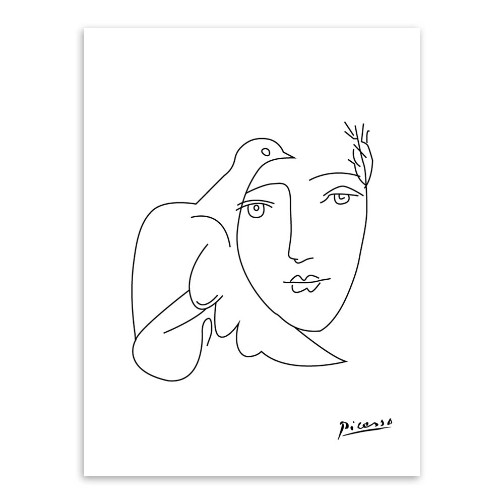 1000x1000 Buy Modern Picasso Minimalist Abstract Line - Abstract Line Sketch