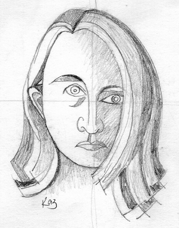 368x469 Illustration Friday - Abstract Portrait Sketch