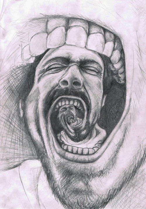 500x713 Drawing Art Black And White Dark Portrait Sketch Surreal Abstract - Abstract Portrait Sketch