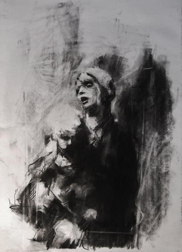 600x832 Urbanartery On Twitter Guy Denning - Abstract Portrait Sketch