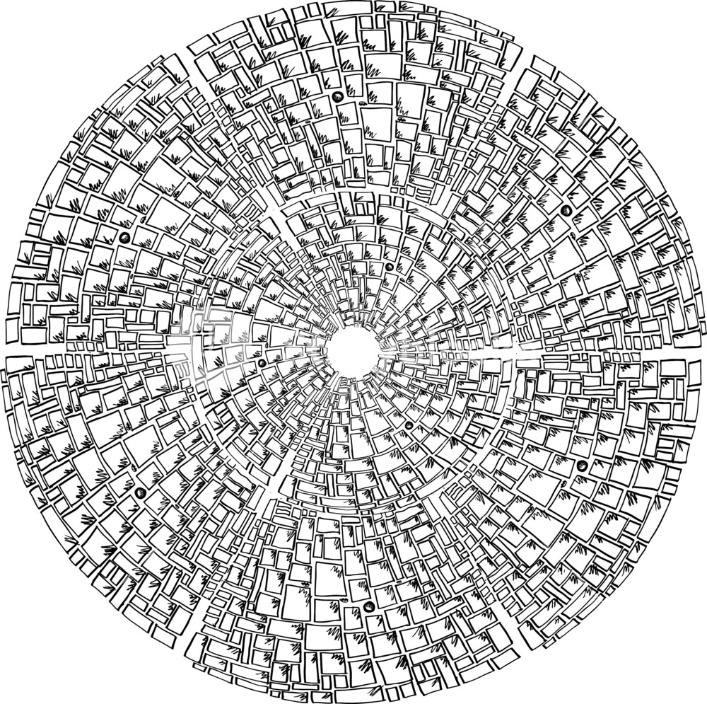 1000x995 Abstract Sketch Of Cubes Background. Vector Illustration Royalty - Abstract Sketch