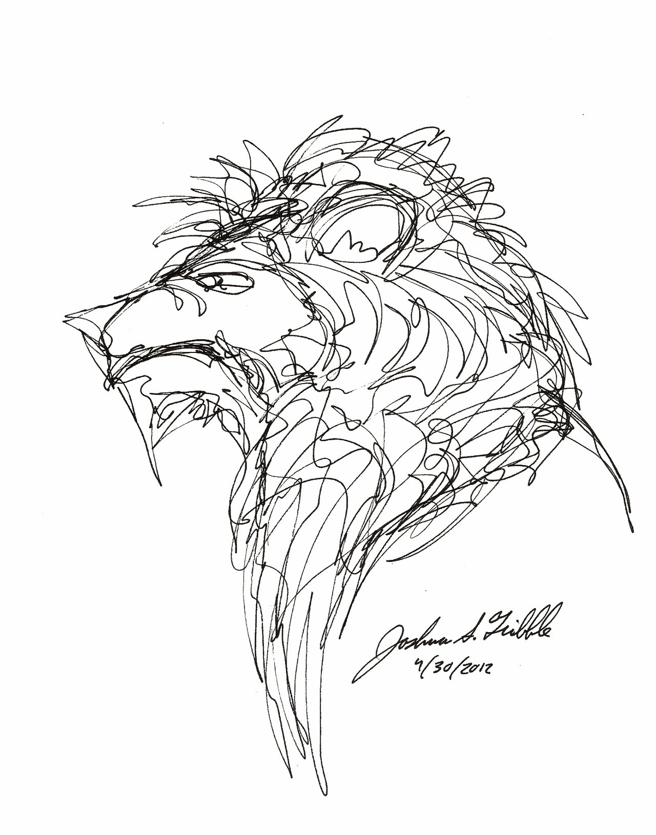 1280x1630 Abstract Sketch 2 By Tribble Industries - Abstract Sketch Art