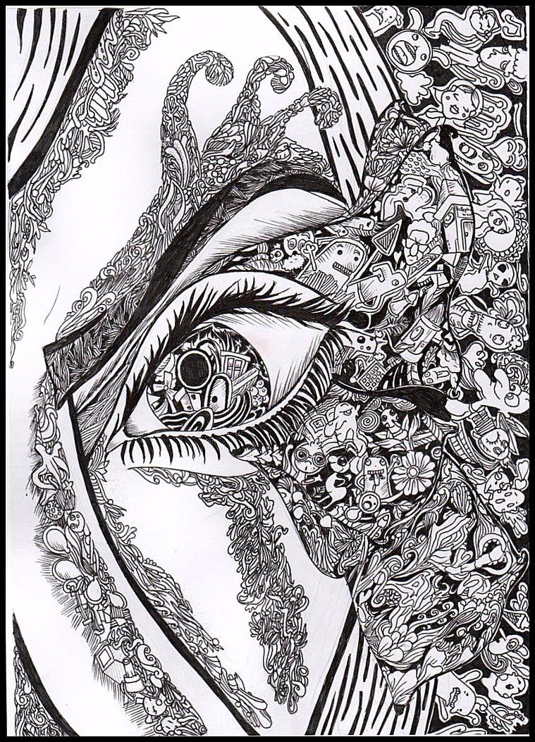 759x1053 Paintings Drawing Eye Abstract Pictures Www - Abstract Sketch Deviantart