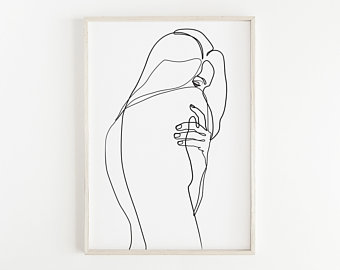 340x270 Abstract Woman Etsy - Abstract Woman Sketch