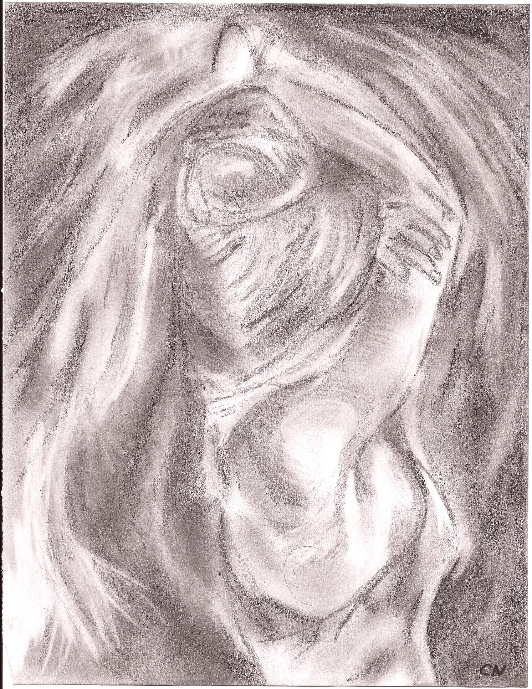 1700x2201 Week 3 Sketch Abstract Woman Carla Nielsen - Abstract Woman Sketch