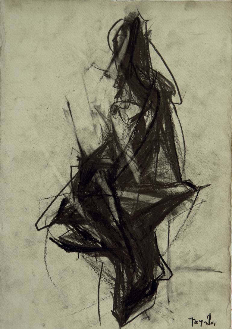 770x1093 Woman In Abstract Drawing By Tanja Babic Saatchi Art - Abstract Woman Sketch