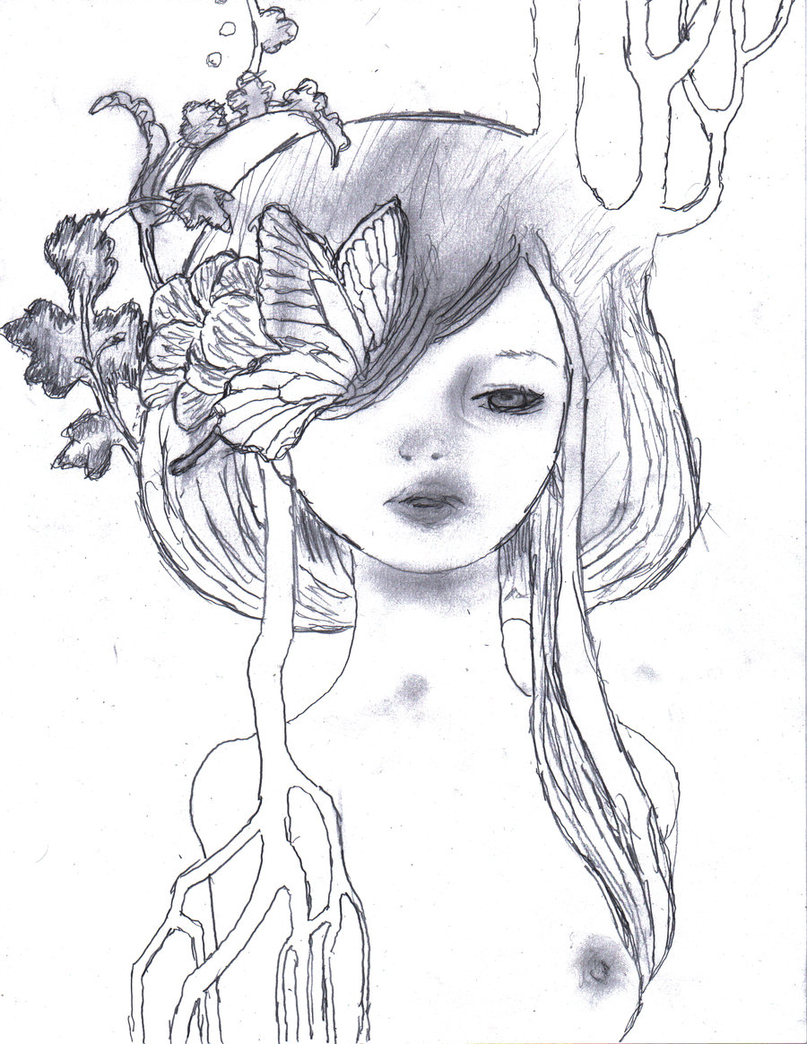 900x1164 Abstract [Dooms]day - Abstract Woman Sketch