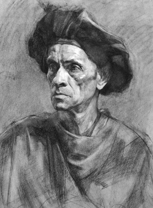 529x719 Russian Academic Drawing Drawings Drawings, Figure - Academic Sketch