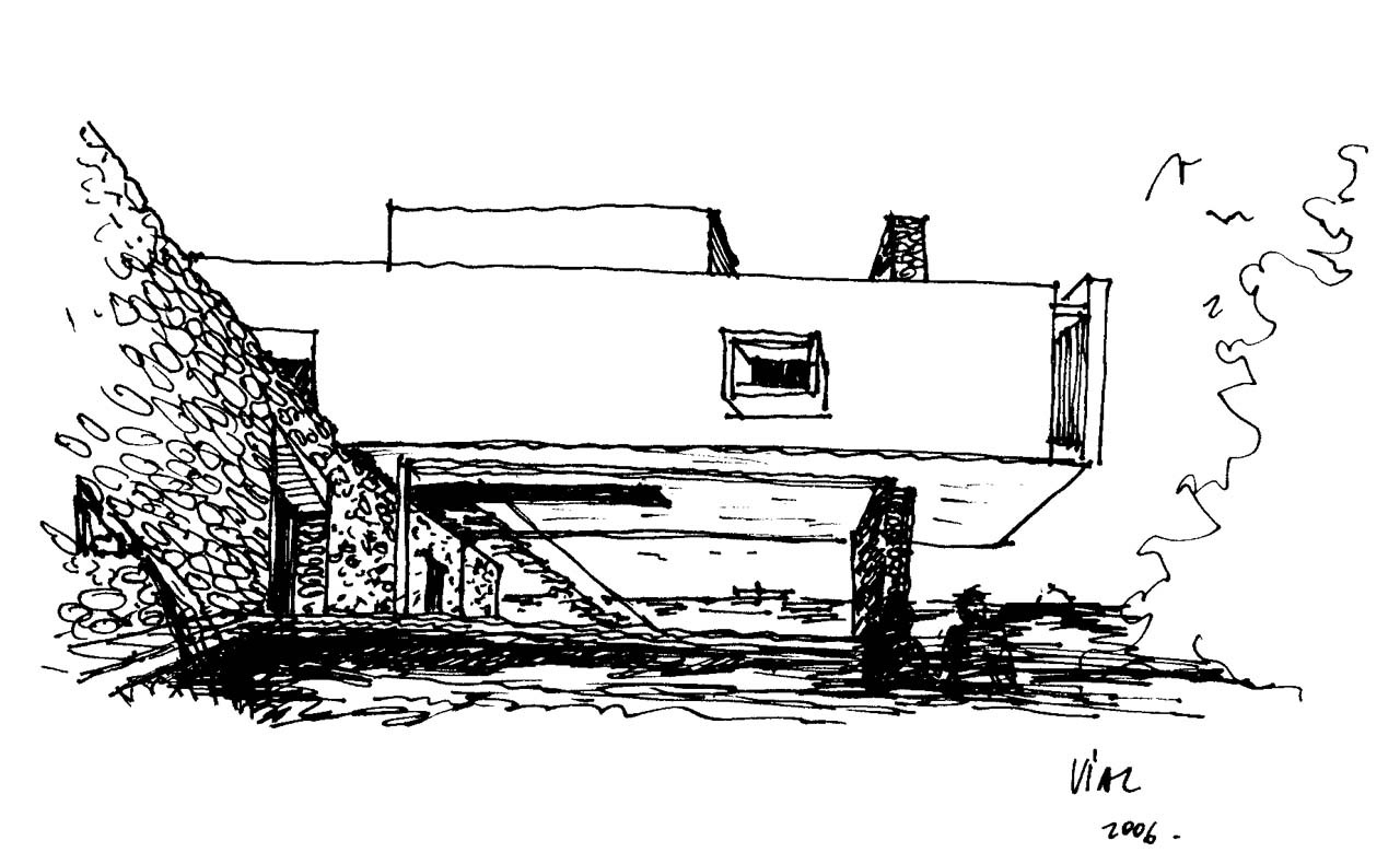 1280x790 Gallery Of Costa Cachagua House Vial Montero - Access Sketch