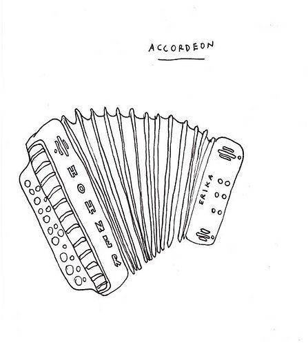 447x500 Image Result For Button Accordion Sketch Tattoos - Accordion Sketch