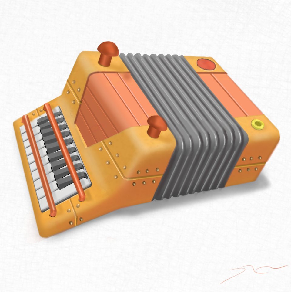 960x962 Danielmaluendas On Twitter An - Accordion Sketch