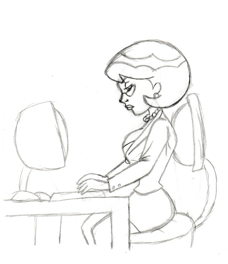 798x927 The Super Accountant Sketch 7 By Qtcomics - Accountant Sketch