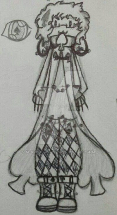 400x730 Ace Of Spades Sketch By Spadeofclover - Ace Of Spades Sketch