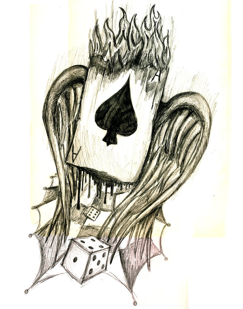 792x1008 Ace Of Spades By Robbyphills - Ace Of Spades Sketch