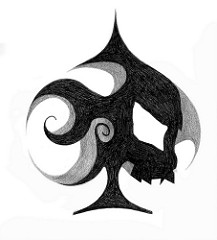 217x240 The Ace Of Spades This One Is Drawn With Pencil And A Blac - Ace Of Spades Sketch