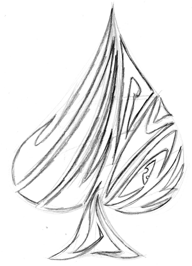 758x1053 Ace Of Spades Tat1 By Methiston - Ace Of Spades Sketch