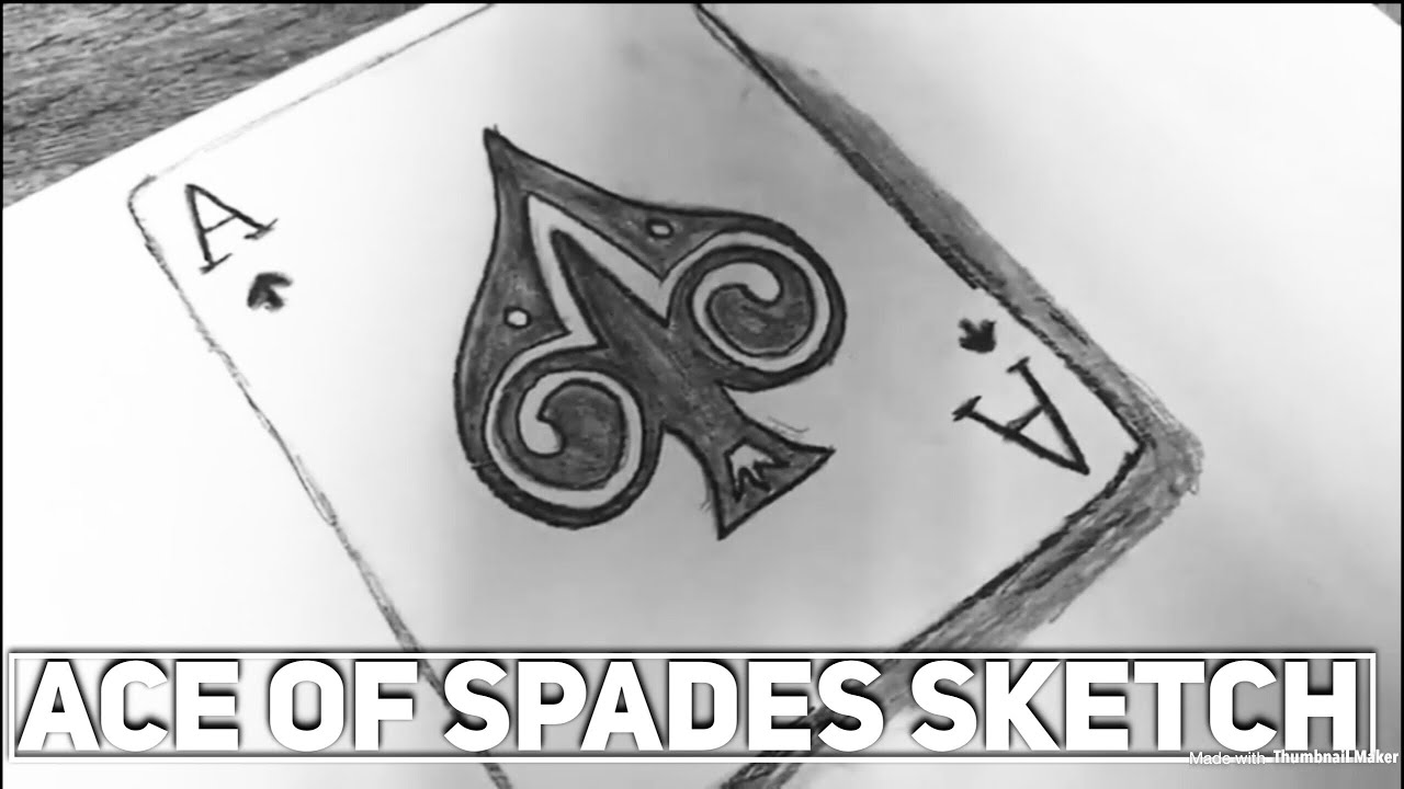 1280x720 Ace Of Spades Sketch - Ace Of Spades Sketch