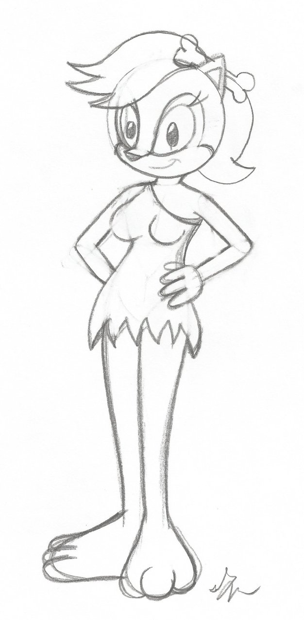 626x1275 Cavegirl Sally Acorn Sketch By Lol20 - Acorn Sketch
