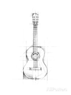 236x314 Acoustic Guitar, Sketch, Drawing, Illustration Painting Ideas - Acoustic Guitar Sketch