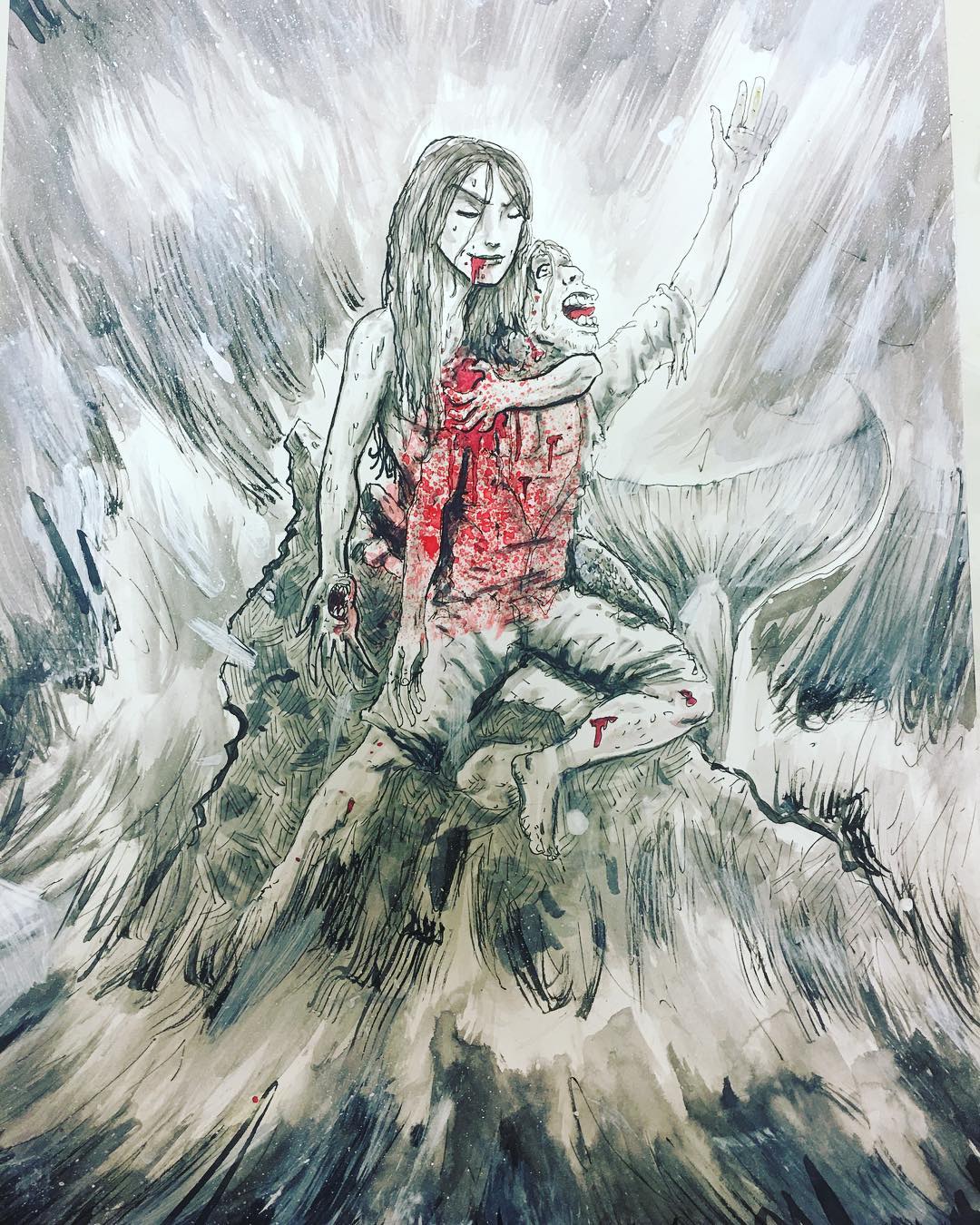 1080x1350 From Instagram Ink, Marker, Acrylic For Sale - Acrylic Sketch