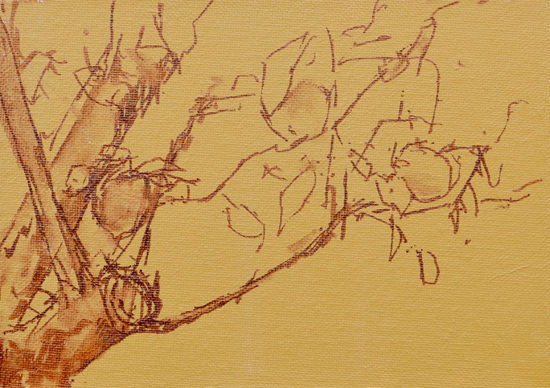 550x388 How To Paint A Plein Air Sketch Of A Lemon Tree With Acrylics - Acrylic Sketch