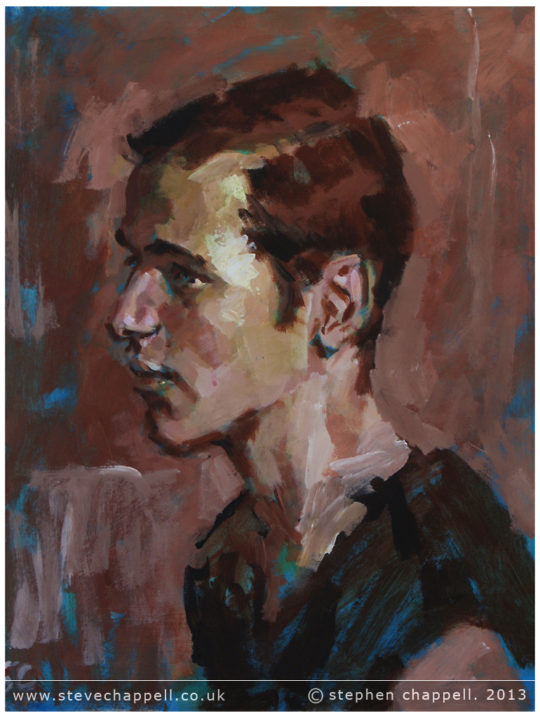 770x1024 Stephen Chappell Paintings Acrylic Life Sketch. - Acrylic Sketch