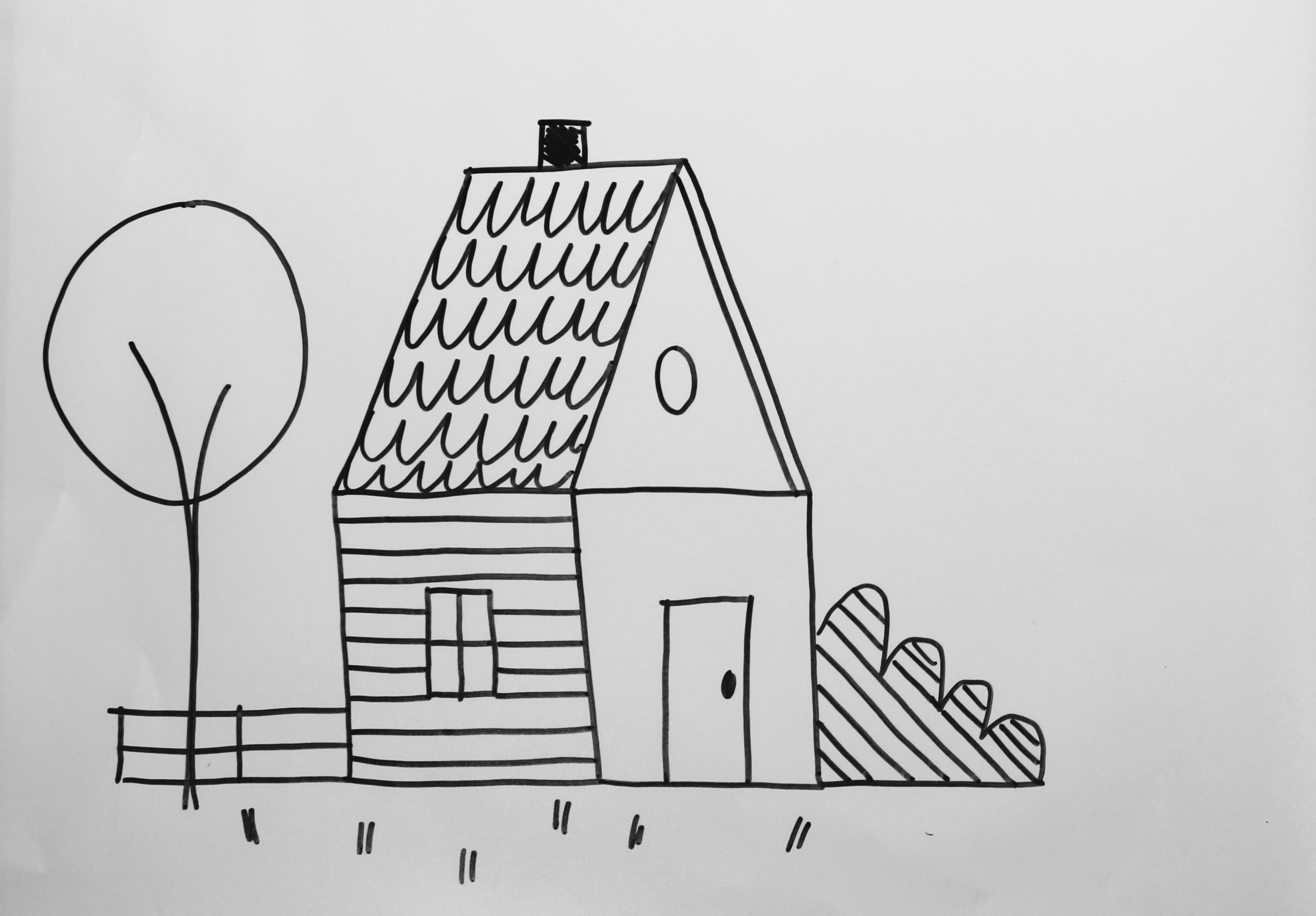 House how to draw easy