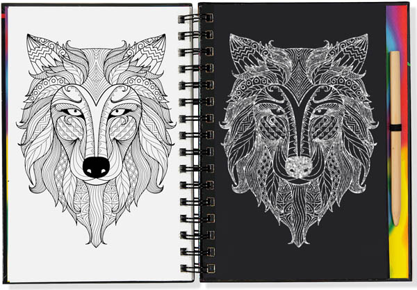 600x417 Scratch And Sketch Extreme! Art Activity Book, 046994 - Activity Sketch