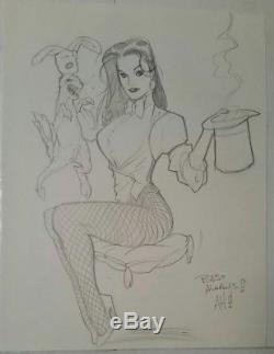 250x323 Adam Hughes Original Art Commission Sketch Drawing, Zatanna - Adam Hughes Sketch