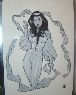 256x320 Psylocke Like A Butterfly Psylocke By Adam Hughes - Adam Hughes Sketch