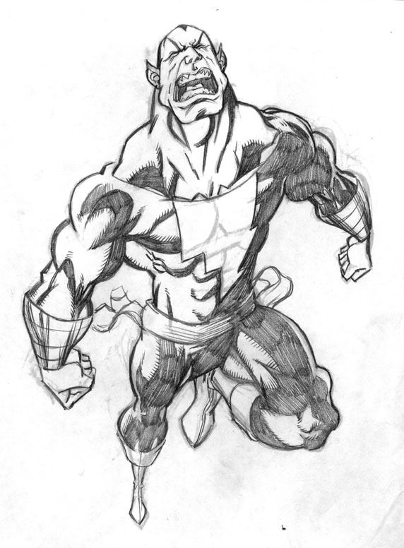 572x776 Art Of Robert Love Black Adam 2.0 - Adam Sketch