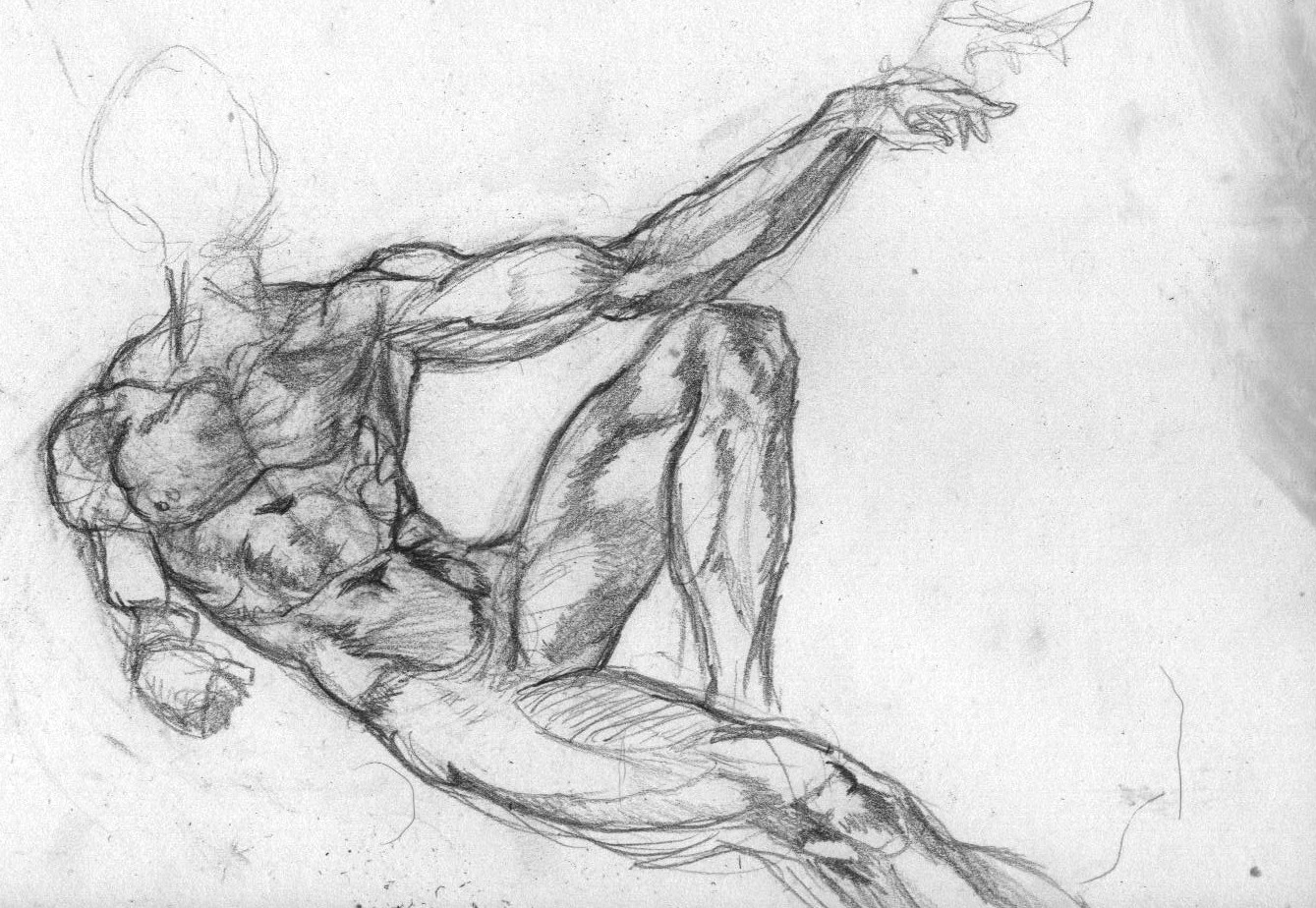 1339x924 Creation Of Adam Sketch By Mrphres - Adam Sketch