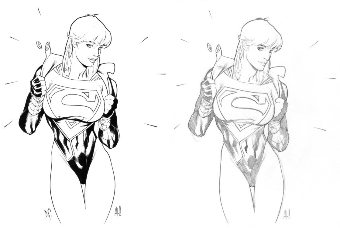 1119x750 Dave Stevens (Adam Hughes Fairchild Convention Sketch), In Kelvin - Adam Sketch
