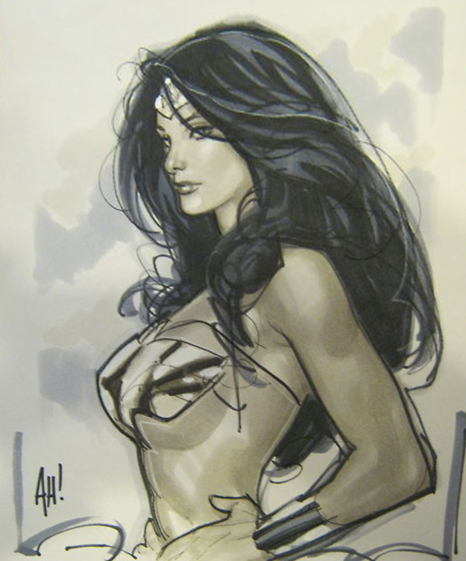 466x561 The End Of Con Sketches From Adam Hughes - Adam Sketch