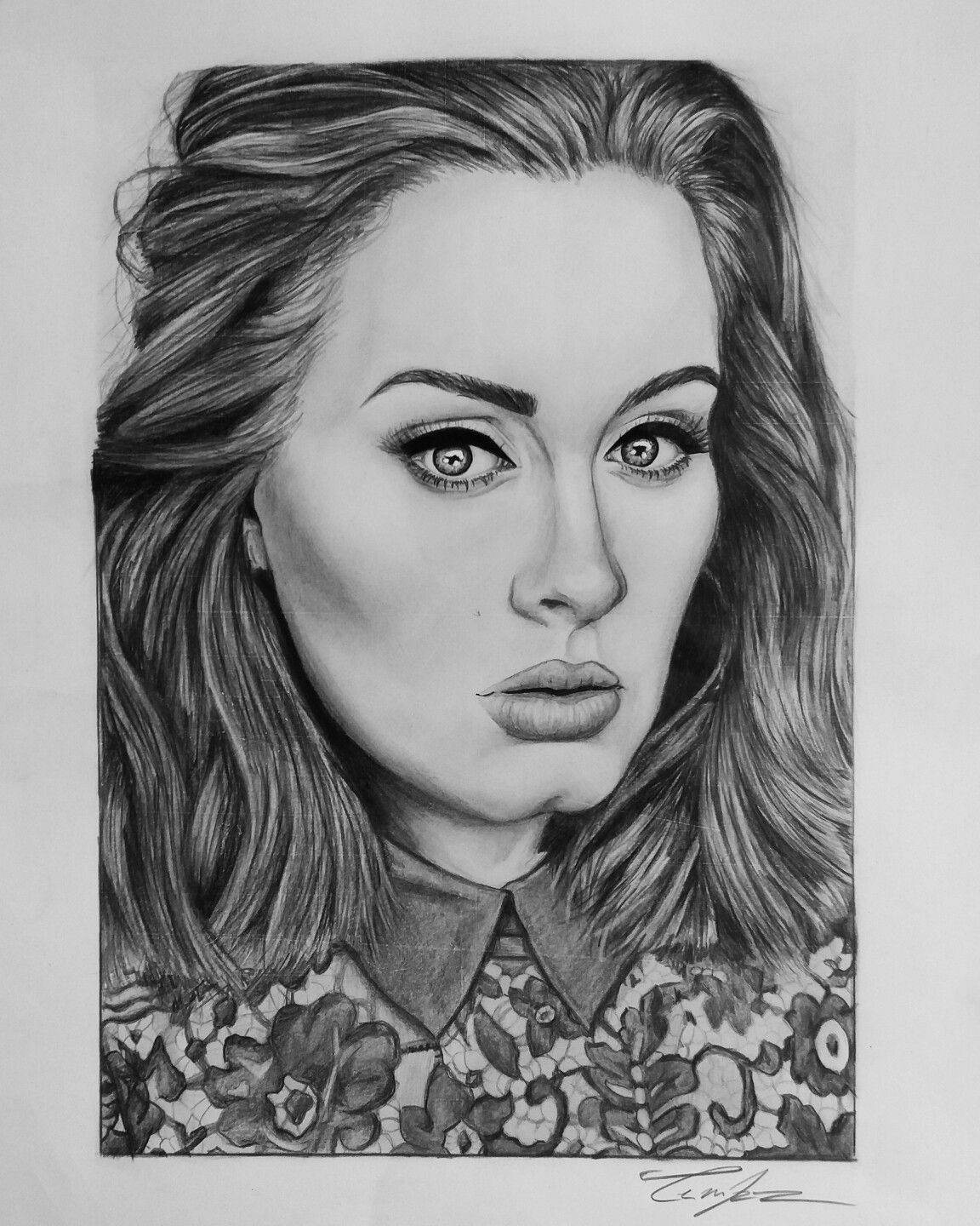 1152x1440 Adele Drawing No.2 Characters Drawings, My - Adele Sketch