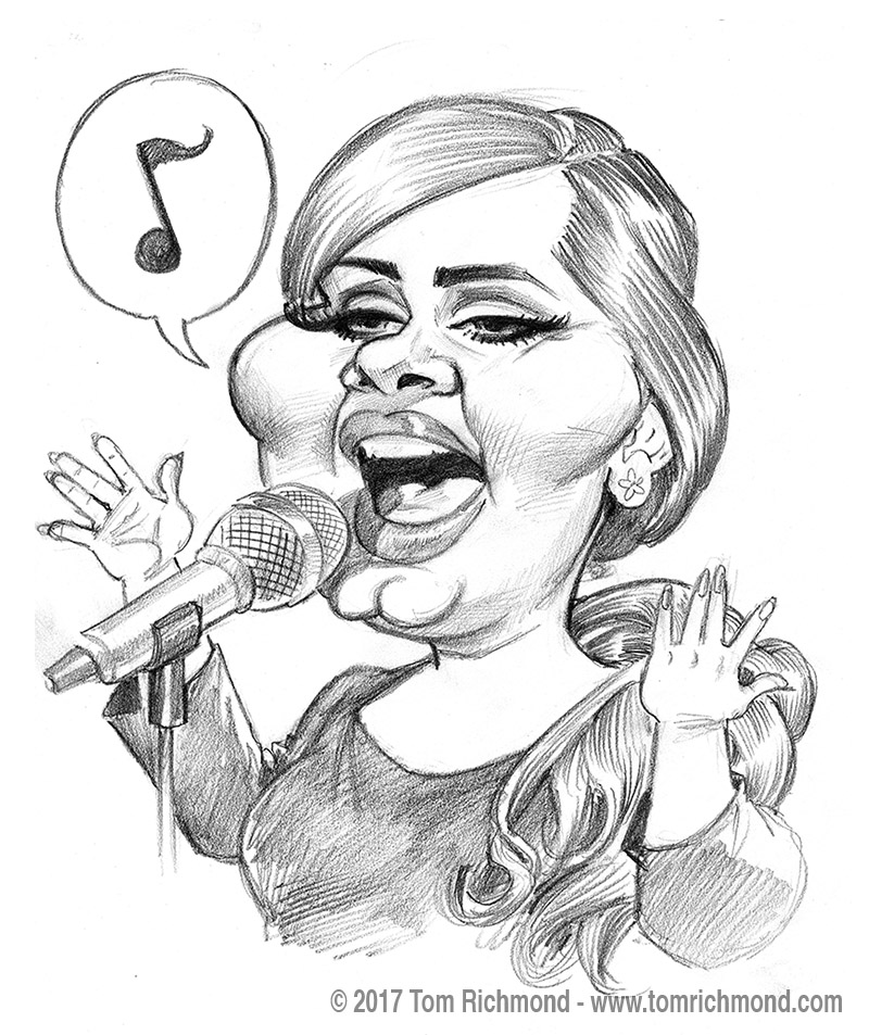 800x953 Richmond Illustration Inc. - Adele Sketch