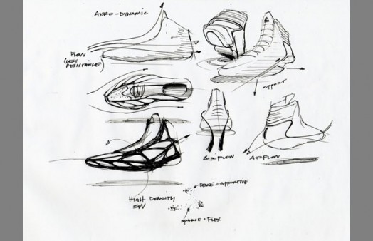 524x338 Complex 25 Must See Design Sketches Of Your Favorite Sneakers - Adidas Shoes Sketch