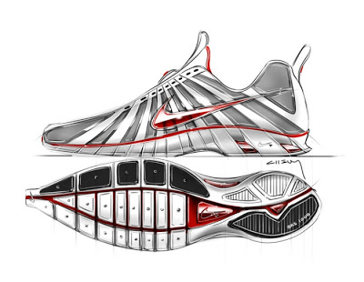 400x310 Design Concept Renderings And Sketches For Nike - Adidas Shoes Sketch