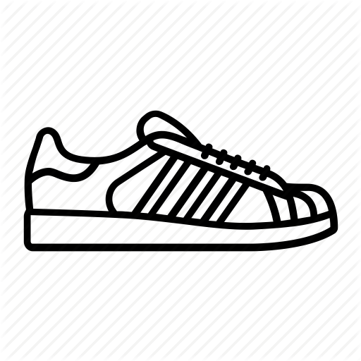 512x512 Collection Of Free Sneaker Drawing Shoe Adidas. Download On Ubisafe - Adidas Shoes Sketch