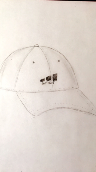 320x569 Adidas White Hat Sketch - Adidas Sketch